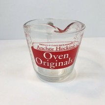 Vintage Anchor Hocking Red 498 OVEN ORIGINALS 2 Cup Measuring Cup "D" Handle - $10.84