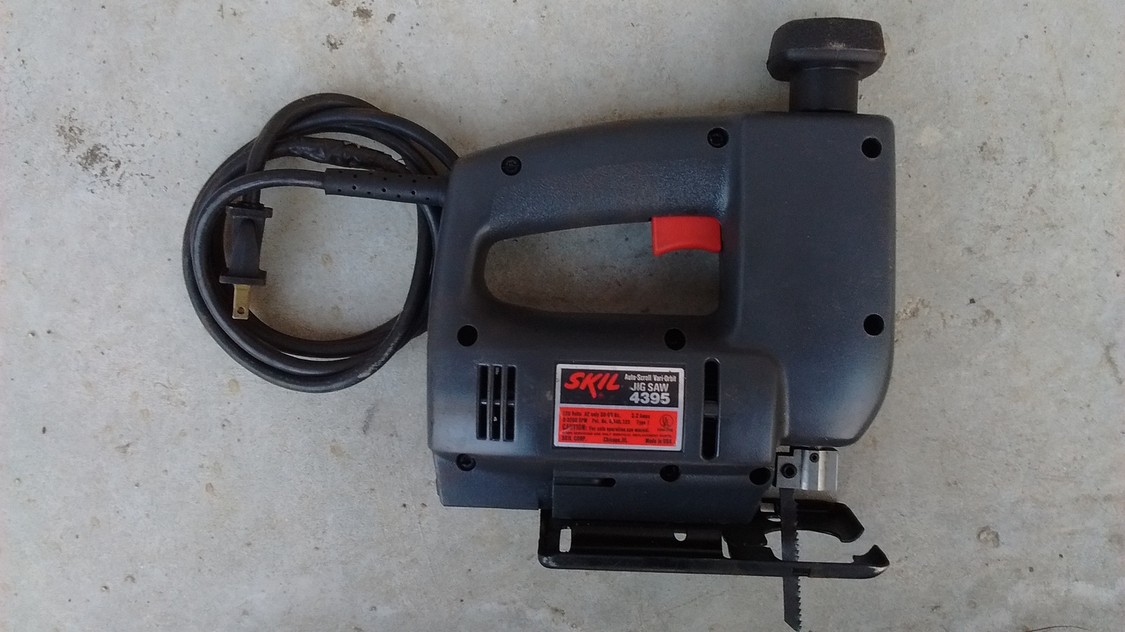 Skil jig saw model 4395 Auto Scroller and VariOrbit (blade depth