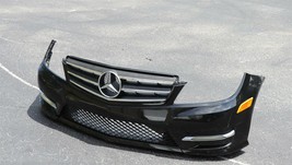 12-14 Mercedes C300 Sdn Front Bumper Sport Package w/o headlamp washers or Park image 1