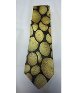 Vtg Sinsabang Black Tan 100% silk necktie - $10.00
