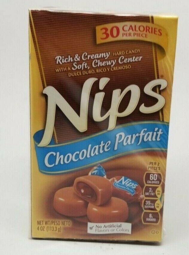 Nestle Nips Chocolate Parfait Hard Candy with Soft 4oz (PACK OF 2) 8/20