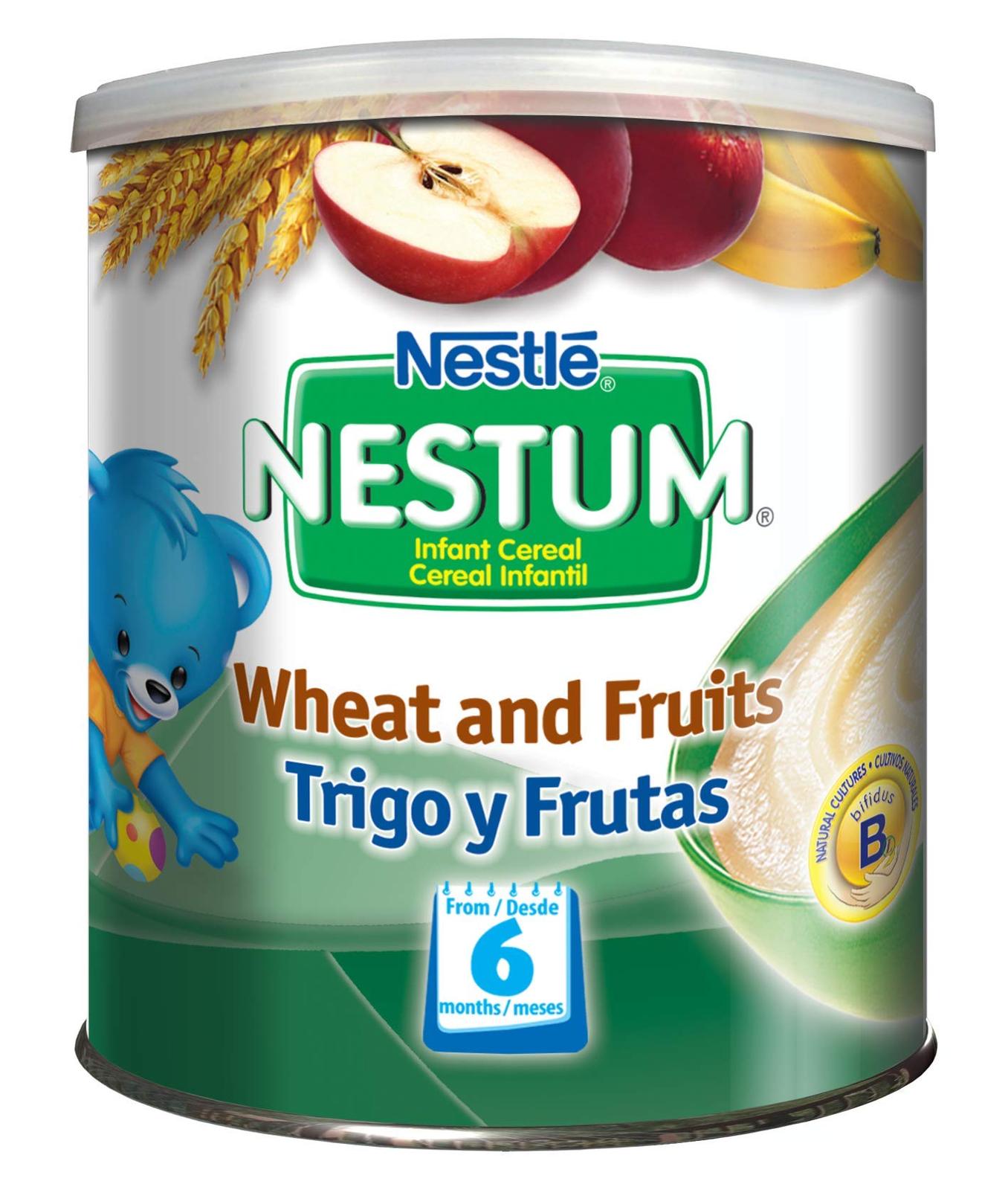 Gerber Baby Cereal Nestle Nestum Wheat And Fruits, 12 Count Baby Bottles