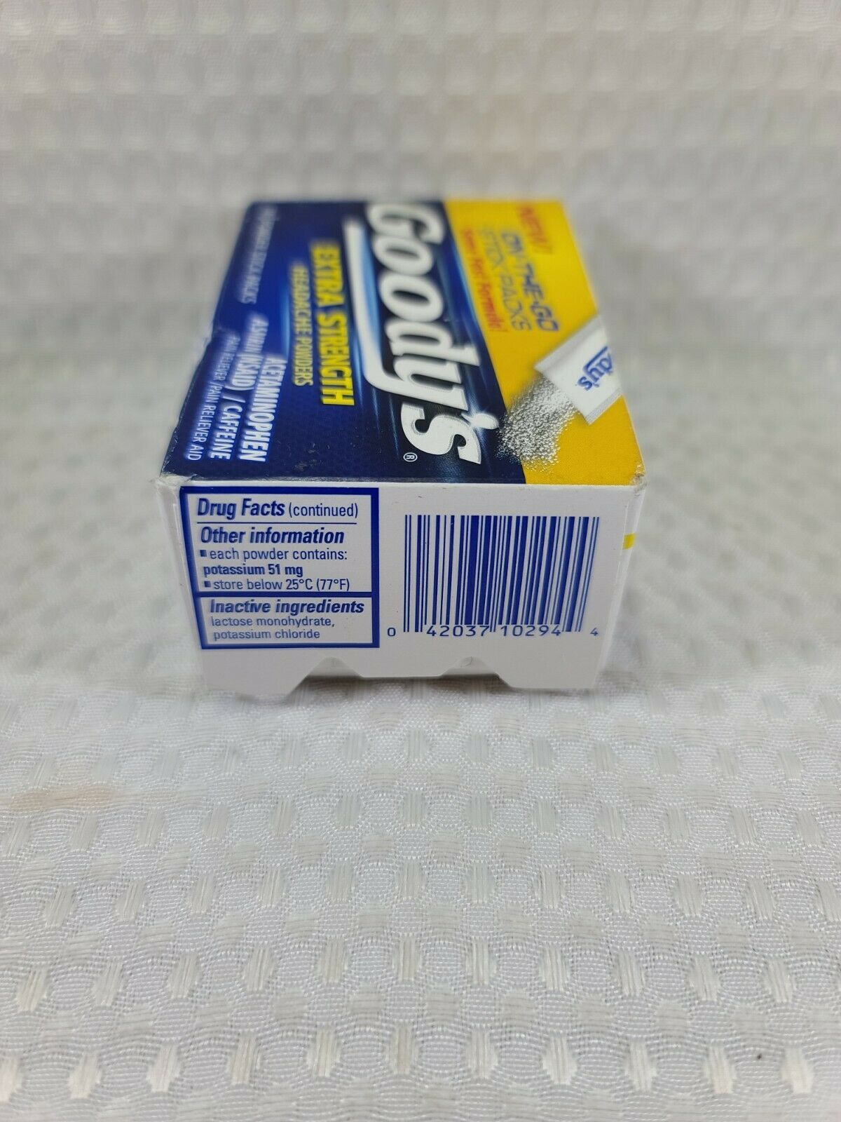 Goody's Extra Strength Powders Aspirin & Caffeine (2 Pack, 36ct) EXP