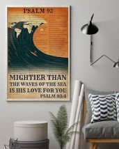 Surfing His Love For You Mightier Than The Waves Vertical Canvas Decor - $49.99