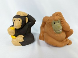 Fisher Price Little People Chimp & Orangutan Lot 2011 - $9.95