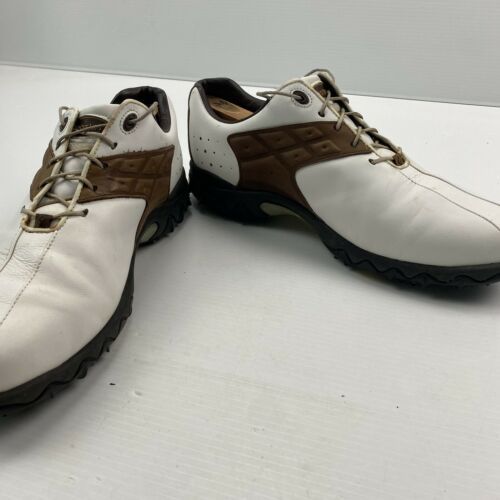 FootJoy FootJoy Dryjoy Turfmasters Men's Golf Shoes Brogue Saddle Size 10 M Black 