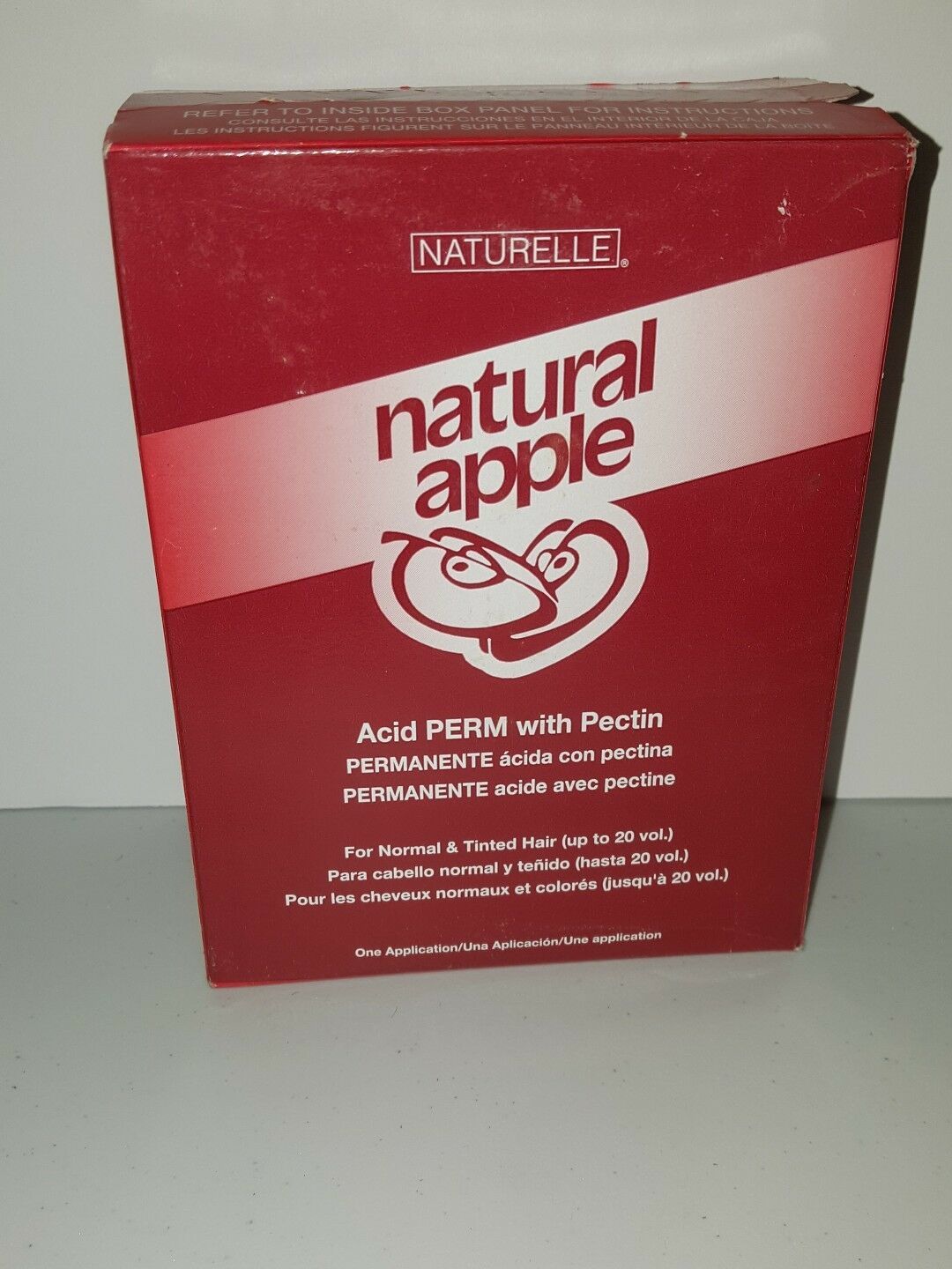 LOT OF 4 ZOTOS NATURAL APPLE ACID PERM WITH PECTIN;NORMAL & TINTED HAIR