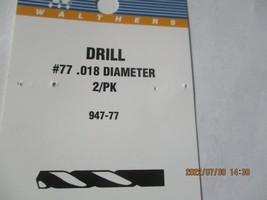Walthers 947-77 Walthers # 77 /.018 Diameter Drill Bit 2 pack image 2