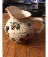Sonoma Knollwood Ceramic Pitcher with bird decor; excellent condition-SH... - $97.89