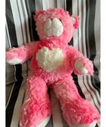 Build a Bear Plush Pink Bear Toy 18&quot; Stuffed Animal Soft Magnetic Paws H... - $23.08