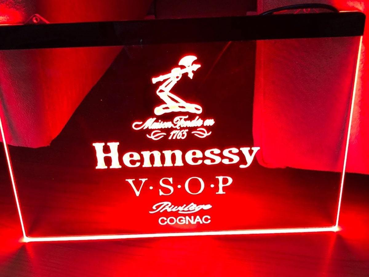 Hennessy Vsop Led Neon Sign home decor bar pub club craft display glowing