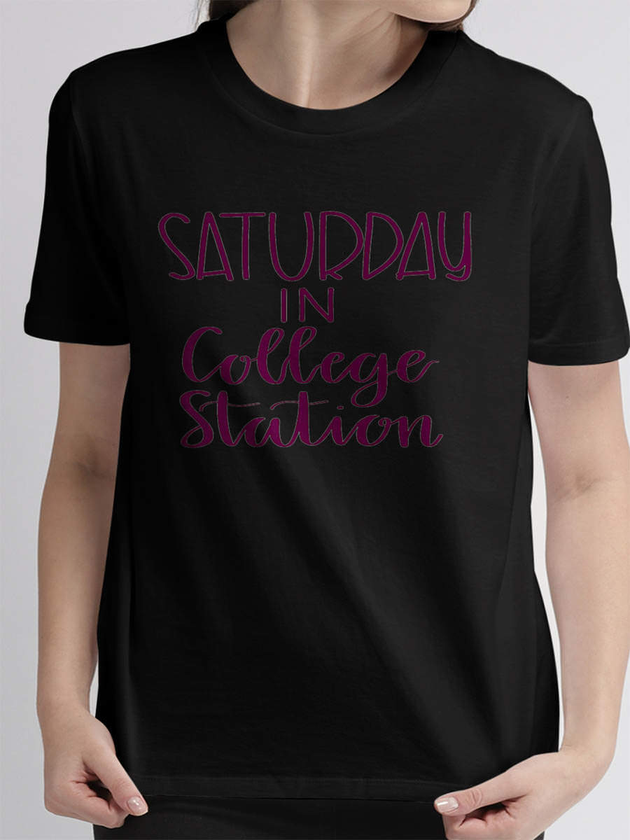 LDT Women Shirt Saturday in College Station Football Tailgating T