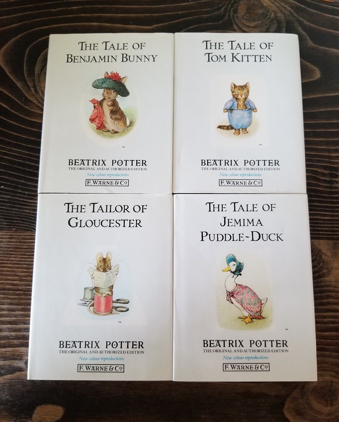 Beatrix Potter F. Warne & Co Books Benjamin Bunny Tom Kitten Lot of 4 ...