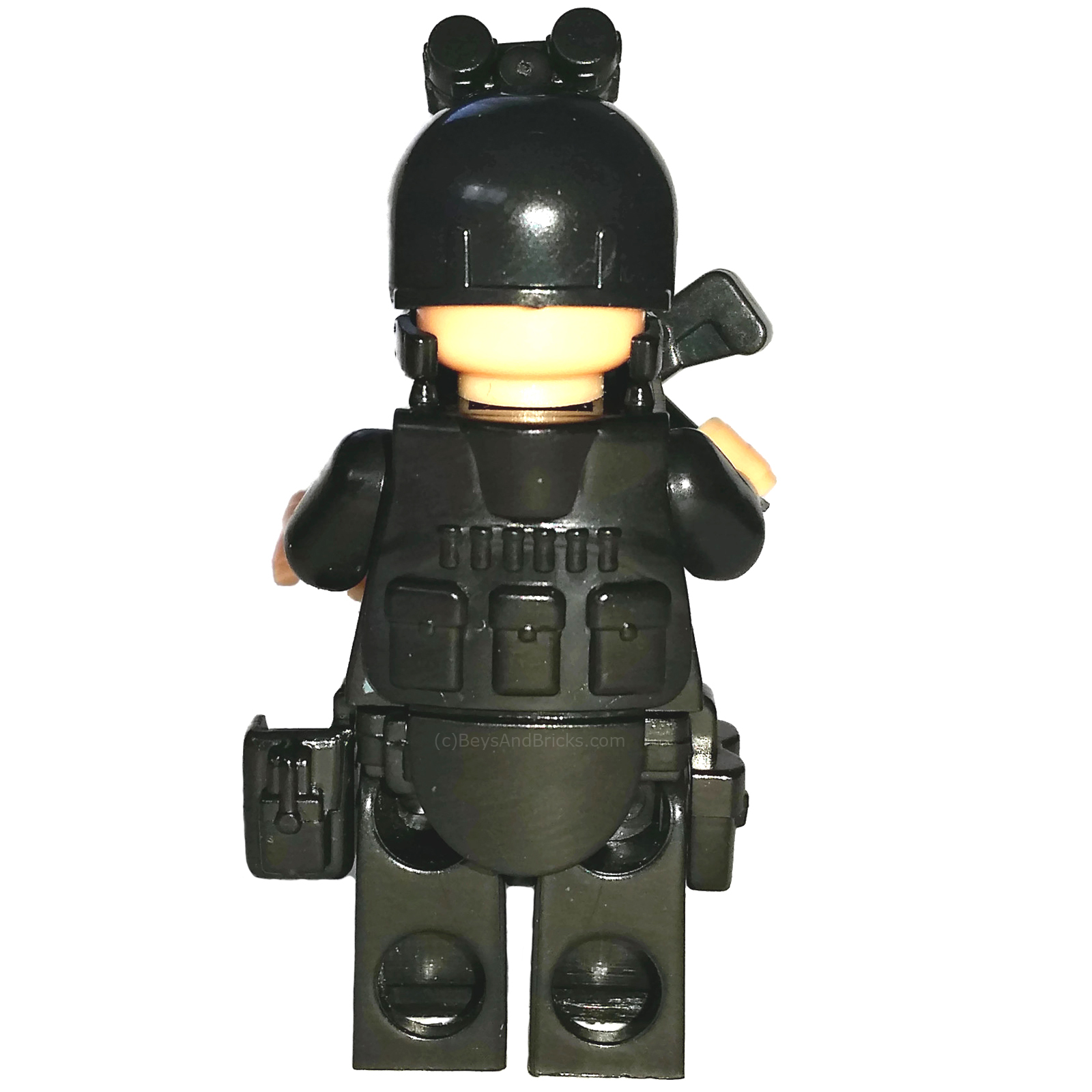 Police SWAT Minifigure in Tactical Combat Gear for LEGO® w/ Vest Gun