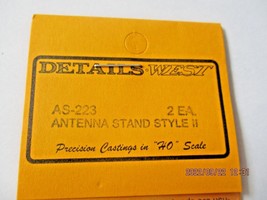 Details West # AS-223 Antenna Stand Style II. 2 Each. HO-Scale image 2
