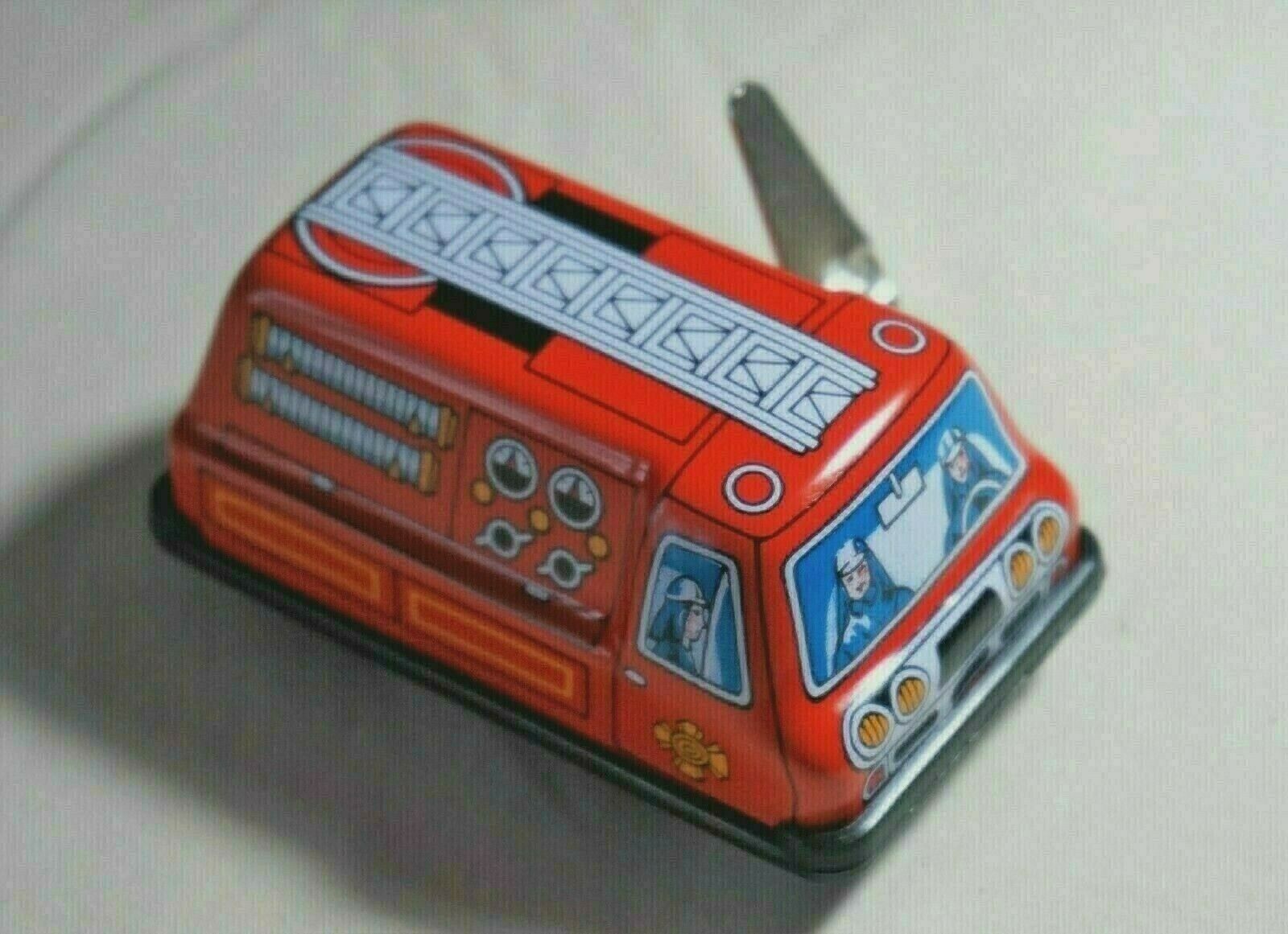 Toys Hobbies Vehicles Arleb Org New Vintage Tin Toy Sanko Wind Up Auto Turn 3 Fire Engine Truck Made In Japan