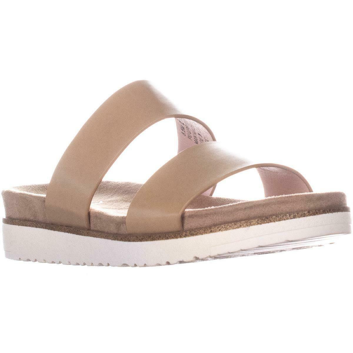 flat two strap sandals