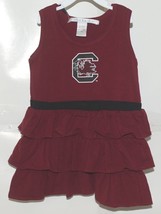 Chicka D Collegiate Licensed South Carolina Gamecocks 3T Ruffled Garnet Dress image 1