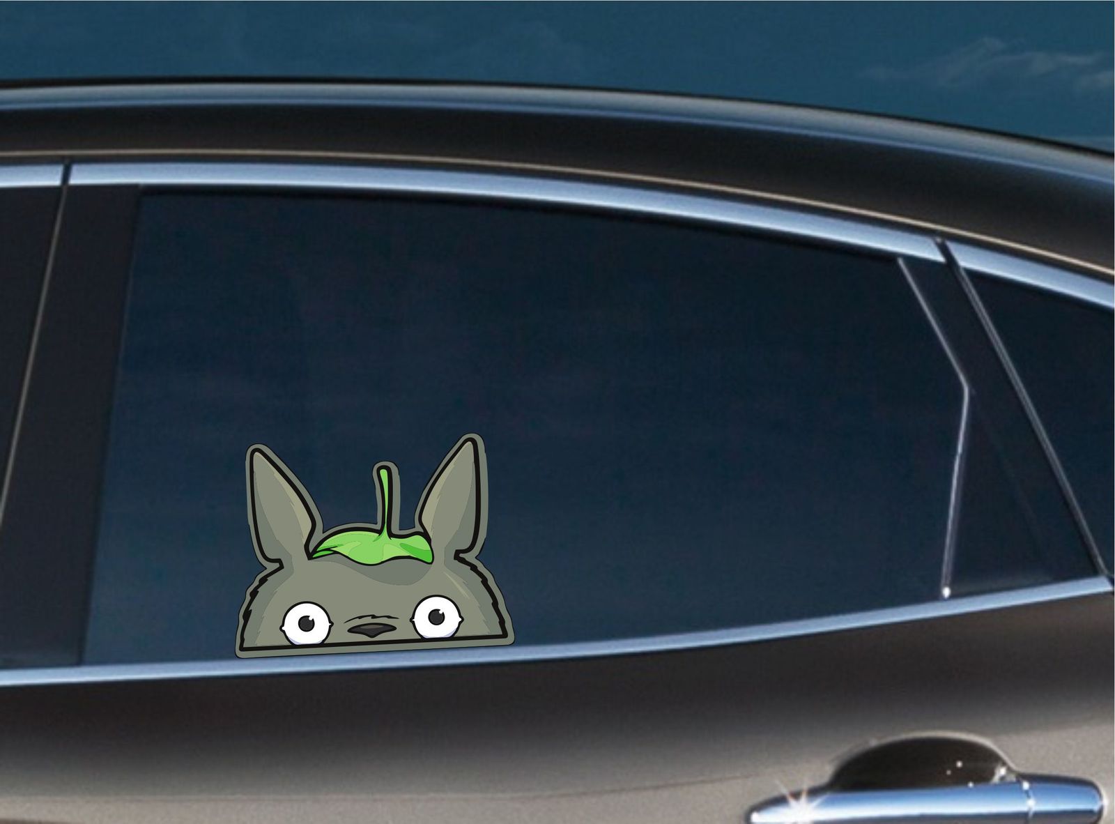 Totoro Peeking Car Phone Window Vinyl Decal Anime Stickers My Neighbor Totoro