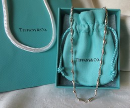 Tiffany &amp; Co. Elsa Peretti Sterling Silver Continuous Teardrop Necklace~... - $395.00