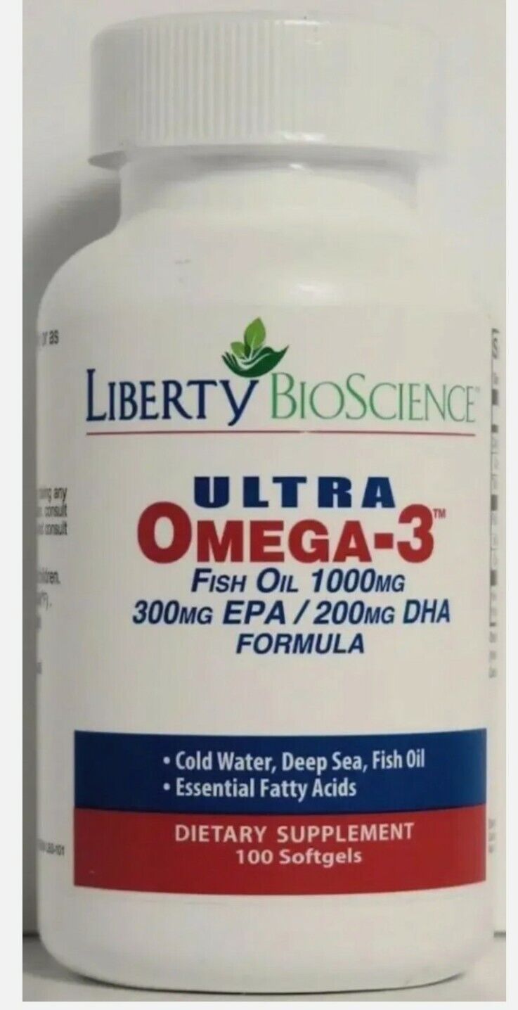 Liberty BioScience ULTRA OMEGA-3 Fish Oil 1000mg/300mg EPA/200mg DHA