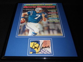 Bert Jones Signed Framed 1976 Sports Illustrated Magazine Cover Display Colts image 1