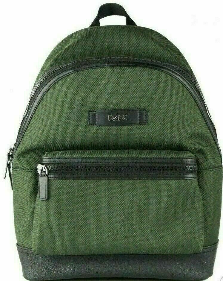 Michael Kors Kent Sport Cyprus Green Nylon Large Backpack NWT 37F9LKSB2C $398 FS