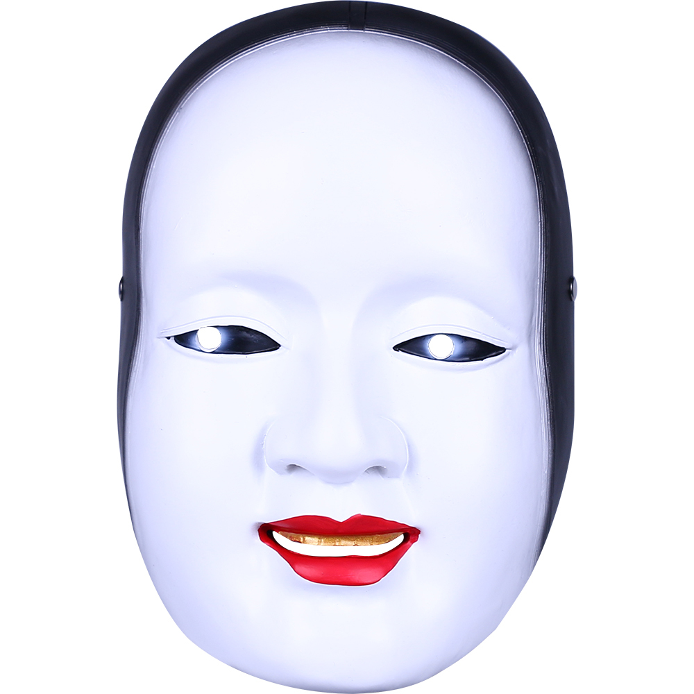 Japanese Noh Resin Mask Prajna Ghost Manbi Kabuki Scary Mask Halloween Props Masks 5242