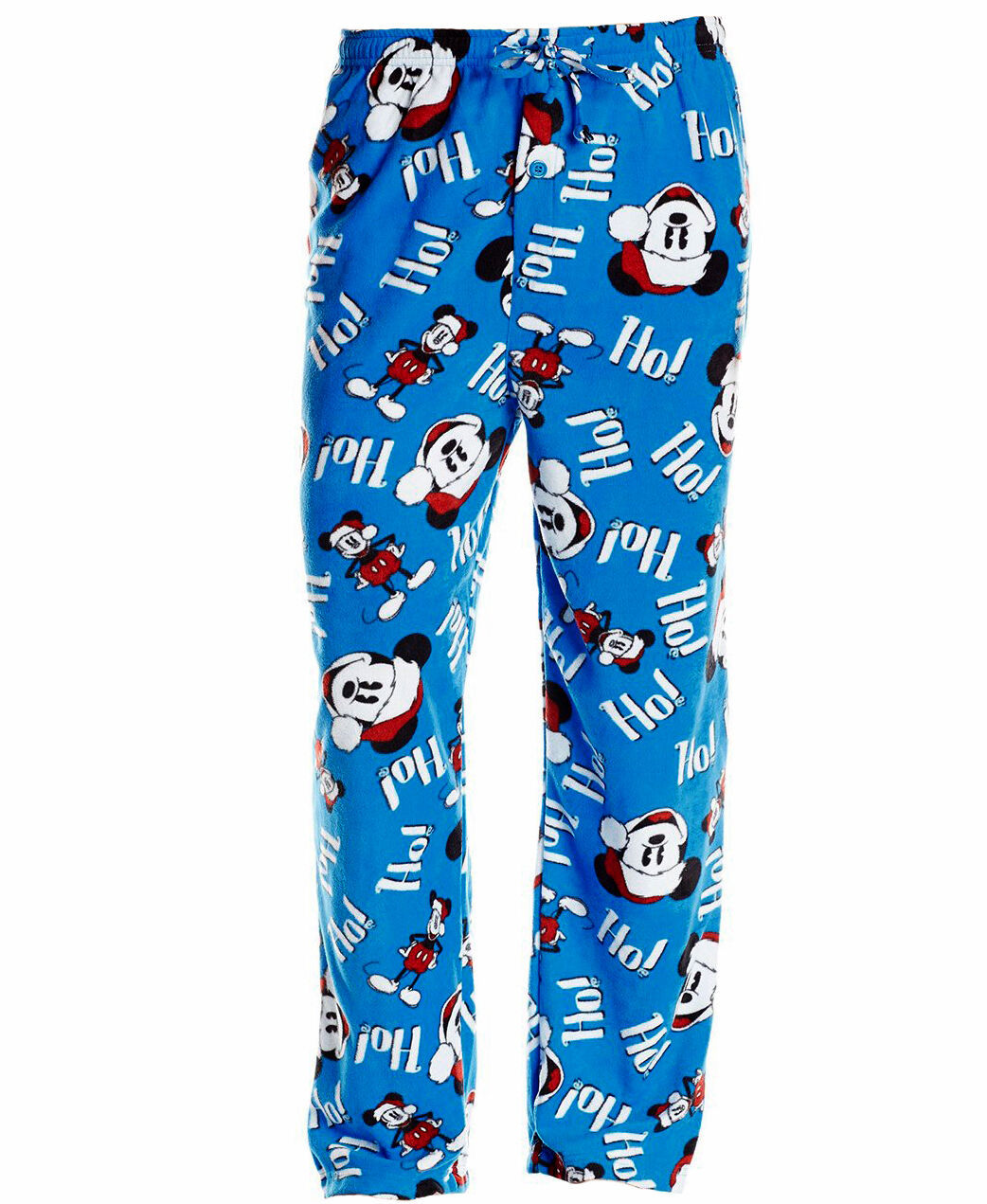 Mens Mickey Mouse Christmas Ho! Ho! Microfleece Lounge Pajama Pants ...