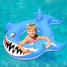 Beach Float For Kids, 4.7Ft Pvc Inflatable Raft Pool Float Swim With F - $31.99
