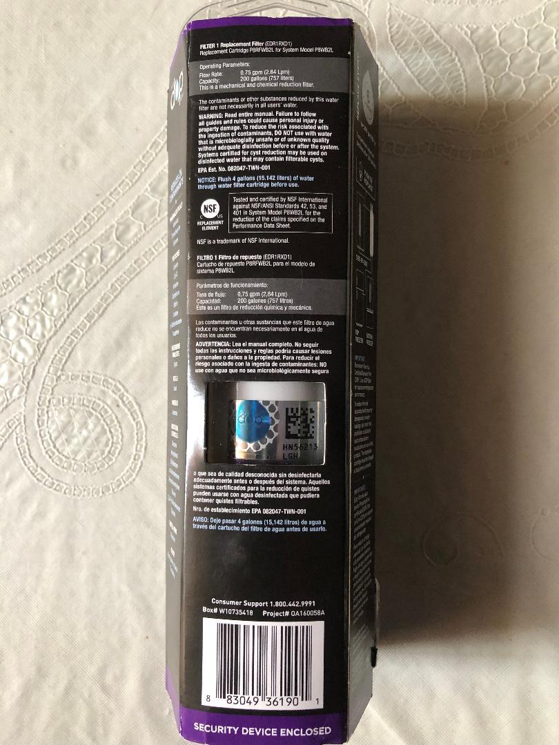 Genuine EveryDrop Whirlpool Refrigerator Filter 1, EDR1RXD1 Refrigerator & Freezer Parts