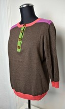 Boden Cashmere Angora Multicolor 3/4 Sleeve Pullover Sweater Women&#39;s Siz... - $28.45