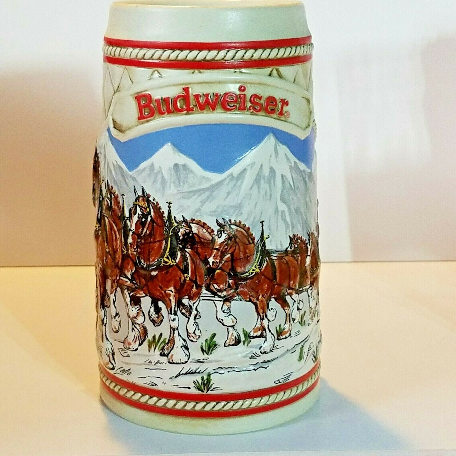 Primary image for Budweiser 1985 Bud Holiday Stein Christmas Beer Mug Series Tradition CS63