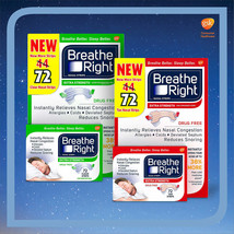 Breathe Right EXTRA Strength Nasal Strips Clear/Tan 72 Count Freeshipping - $29.68