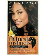Clairol Natural Instincts Hair Color 3.5 Ebony Mocha Brown Black Ammonia... - $19.79