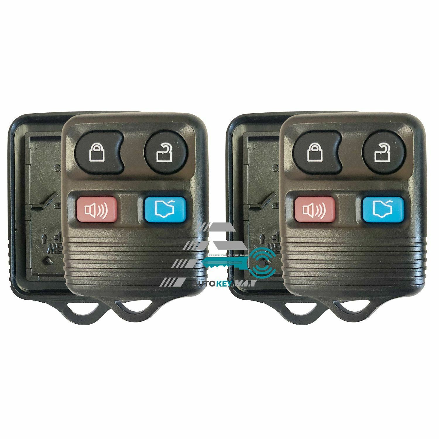 2 New Replacement For 1999-2014 Ford Mustang Keyless Remote Shell Key 4 Button