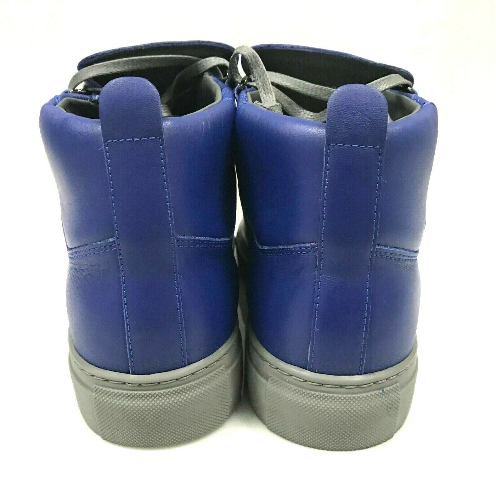 J-3365264 New Balenciaga Electric Blue Leather Sneaker Shoes US 8 ...