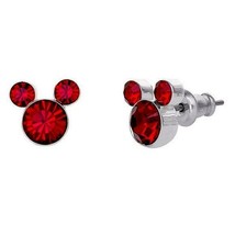 Disney Mickey Ruby Red Crystal July Birthstone Earrings**New!**Incredible Gift!! - $27.99