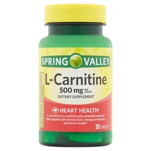 Spring Valley L-Carnitine Capsules, 500 mg, 30 Ct..+ - $12.86
