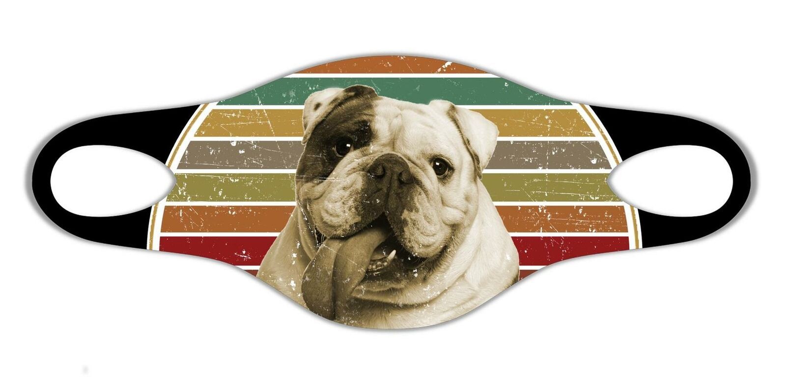 Bulldog dog lovers Soft face protective mask easily washed respire airy gift