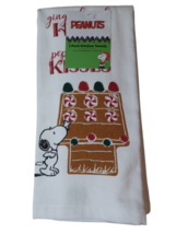 Peanuts Gingerbread Hugs &amp; Peppermint Kisses Kitchen Towel 2 Pack Set 16... - $9.99