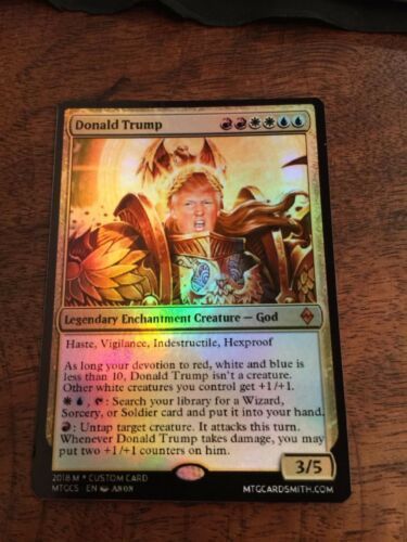 Donald Trump Magic The Gathering MTG Card Planeswalker President ...