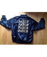 Kanye West The Life of Pablo Pop Up Shop TLOP Black Satin Bomber Jacket ... - $371.25