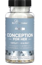 EU Natural Conception for Her, Fertility Aid &amp; Multi ,  60 Vegetarian Ca... - $34.99