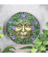 Ebros Spring Season Bronzed Blooming Floral Foliage Celtic Greenman Wall... - $22.99