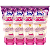 Pack of (4) New Nair Hair Remover Nourish Skin Renewal Face 3 Ounce (88ml) - $26.99