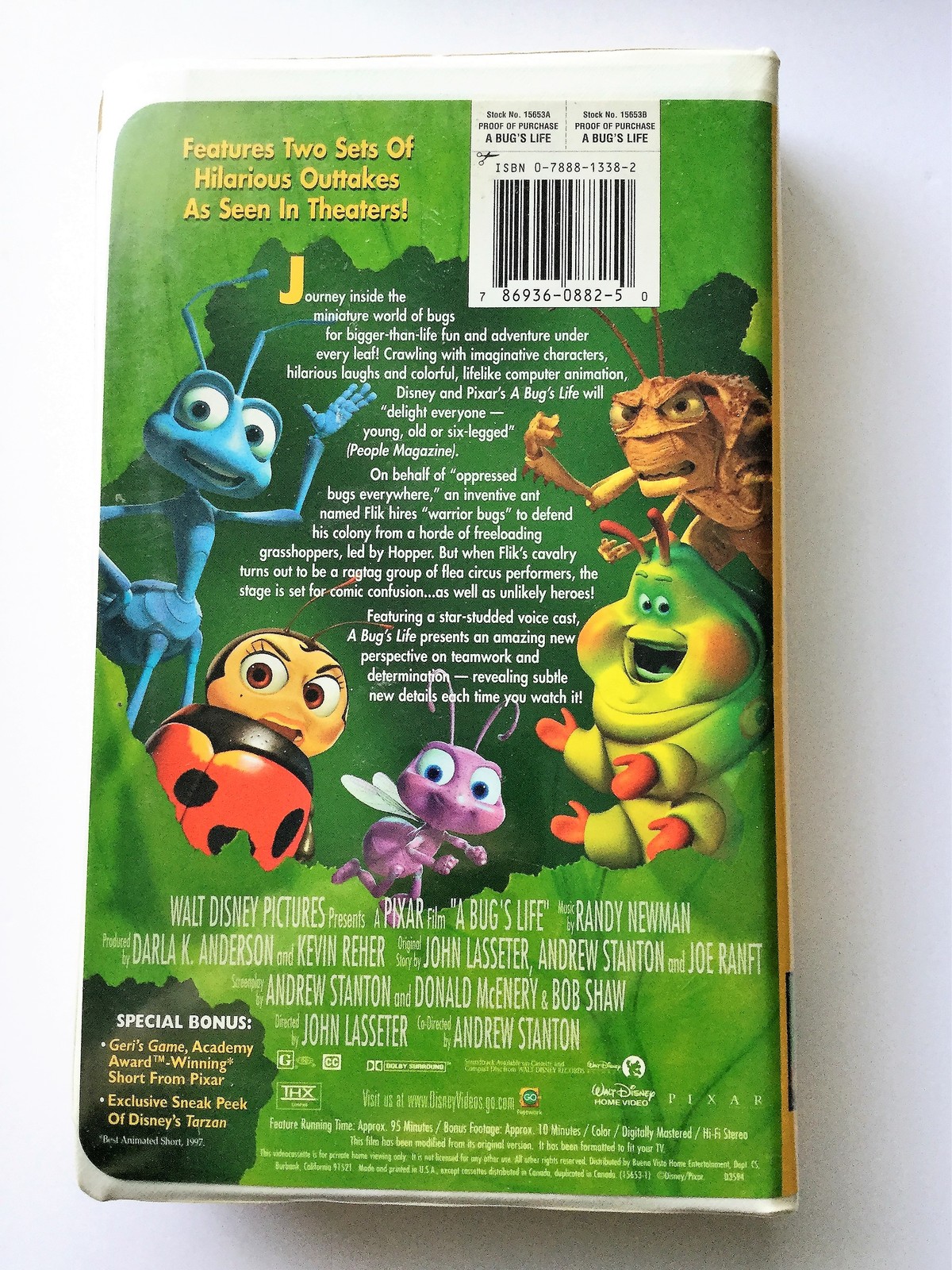 A BUG'S LIFE (VHS) Disney Pixar 1999 - VHS Tapes