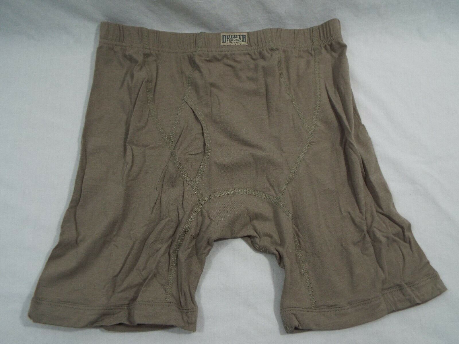 1 Duluth Trading Co Mens Free Range Cotton Boxer Briefs Pewter 28516