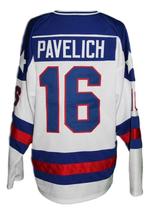 Team USA Miracle On Ice Hockey Jersey New Pavelich White Any Size image 2