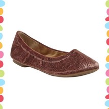 NIB Size 8 Lucky Brand Sable Flower Velvet LK-Emmie Flats Slip On Ballet Shoes - $39.40